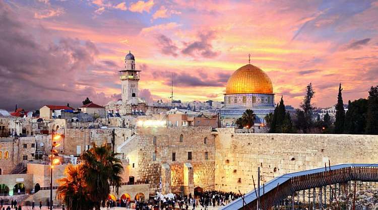 Gerusalemme al tramonto
